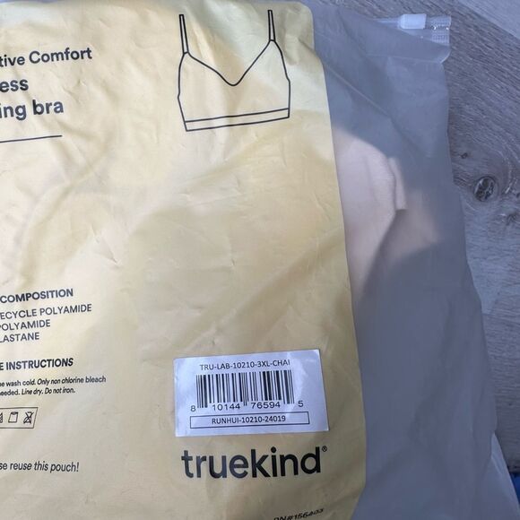 Truekind Supportive Comfort‎ Wireless Shaping Bra Beige Color NWT in packaging - Picture 6 of 6